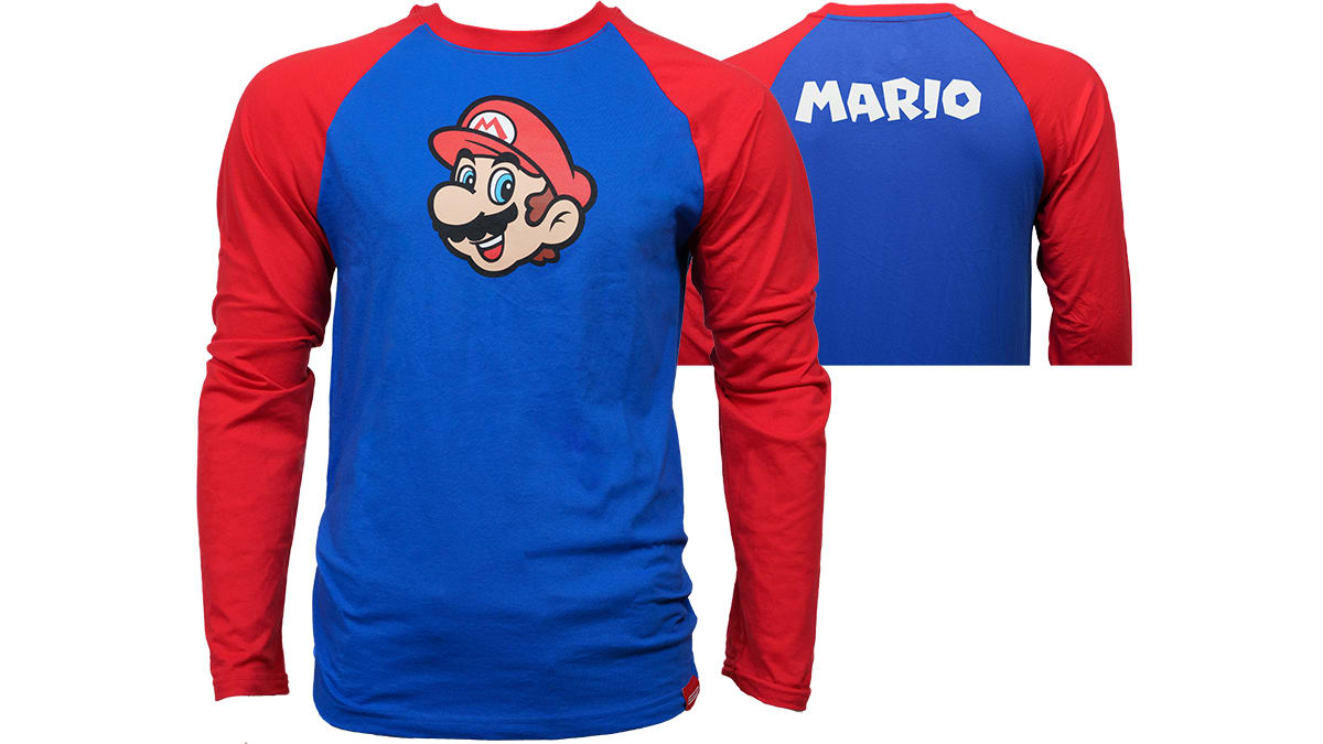 Super Mario™ - Youth Mario Raglan T-Shirt - M - Nintendo Official Site